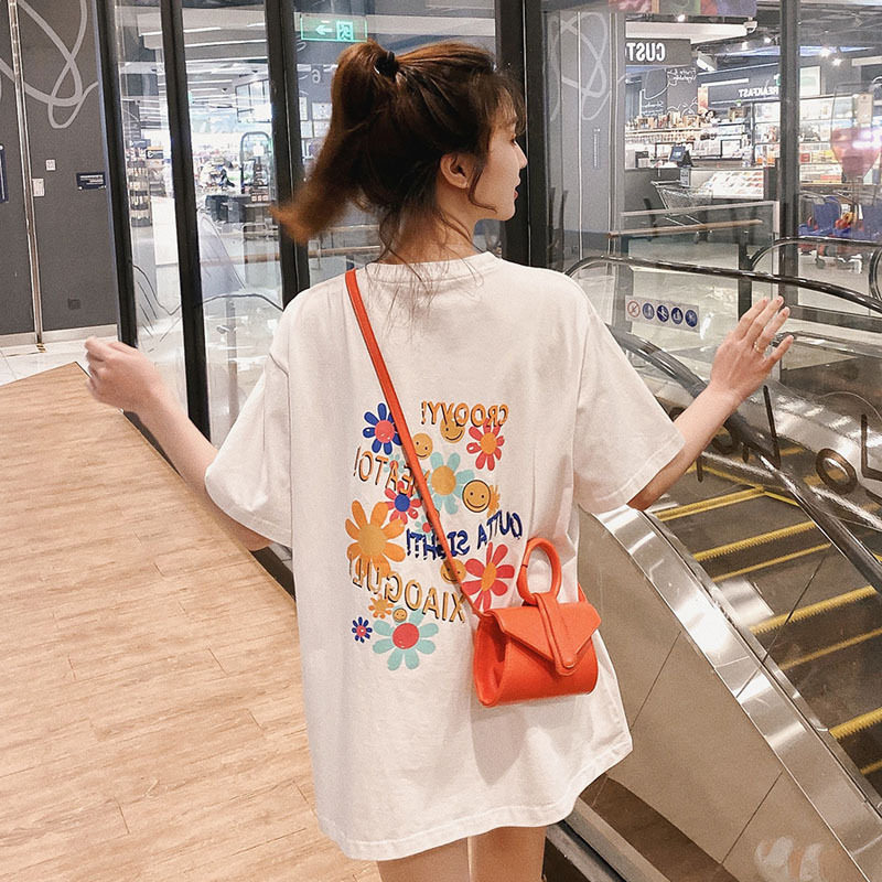 Ottles outlets2022 new ins Chains Chaonets Red Fried Street Clothes Long Version Loose big version CX1793