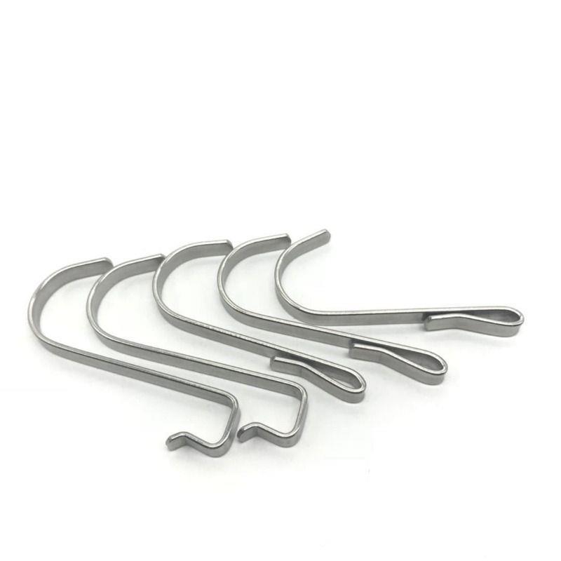 304 Stainless Steel S-Shaped Hook, Movable Square Tube Hook, Household Bedroom Kitchen Hook, Shelf Accessories, Universal
