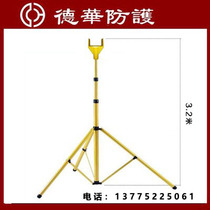 Telescopic lengthened wire rack cable holder plastic GRP 3 m cable frame worksite triangular foot lift adjustment