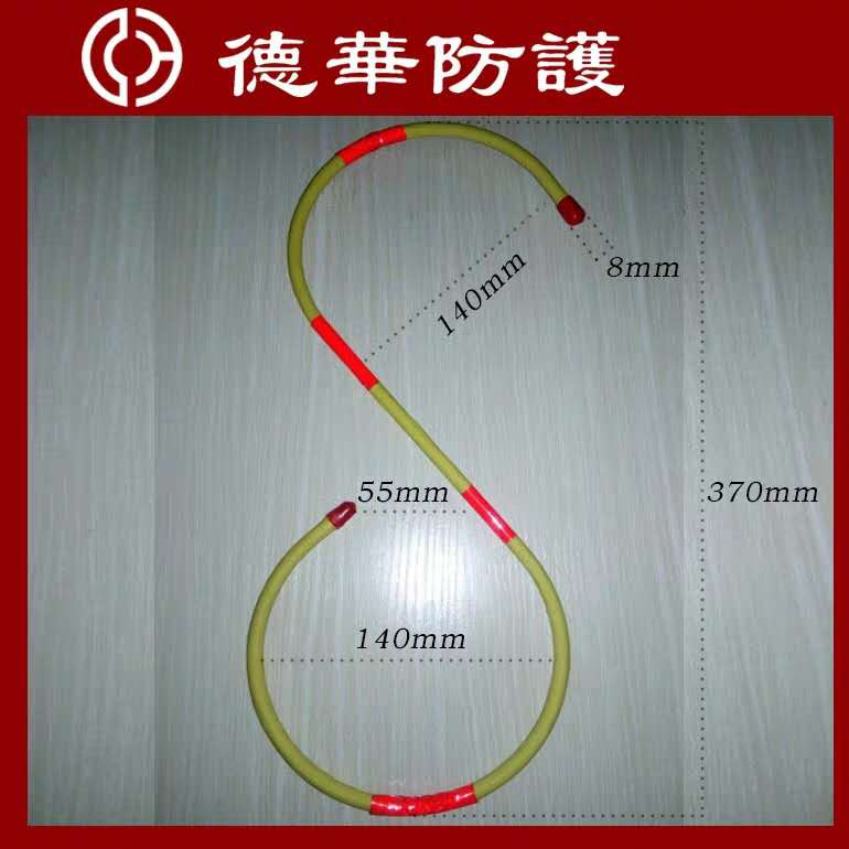 Extra large wire and cable insulation hook shelf pipe S-shaped hook Plastic hook Construction scaffold plastic hook