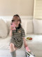 Girls summer thin bear POLO skirt Korean style new college style children's skirt baby mid-length dress