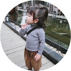 Trẻ em quần trẻ em quần áo mùa thu 2018 mới xà cạp đôi cộng với dày nhung chồn cashmere nữ bé quần áo cho bé trai sành điệu từ 1-15 tuổi