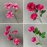 Свадебные розовые красные цветы симуляция цветочные фальшивые листья, листовый Hixton Wedding Hall Мягкая мебель