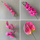 Свадебные розовые красные цветы симуляция цветочные фальшивые листья, листовый Hixton Wedding Hall Мягкая мебель