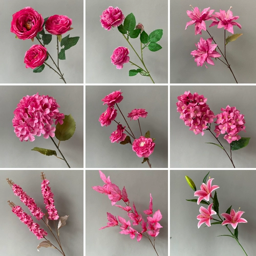 Свадебные розовые красные цветы симуляция цветочные фальшивые листья, листовый Hixton Wedding Hall Мягкая мебель