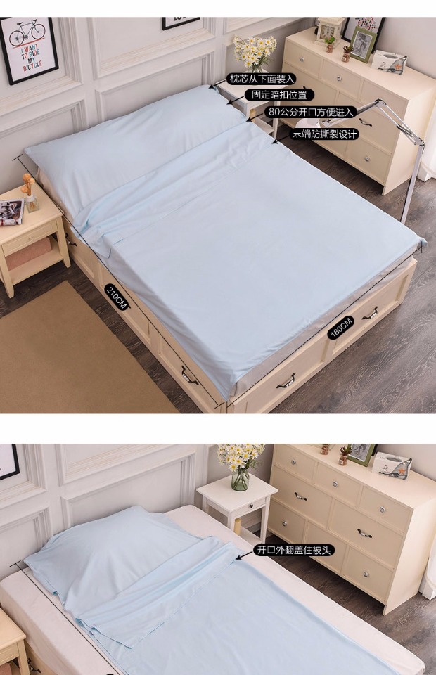 Ngoài trời xách tay nhẹ sức khỏe túi ngủ du lịch túi ngủ khách sạn trong nhà khách sạn túi ngủ bẩn người lớn túi ngủ lót túi ngủ cho học sinh tiểu học