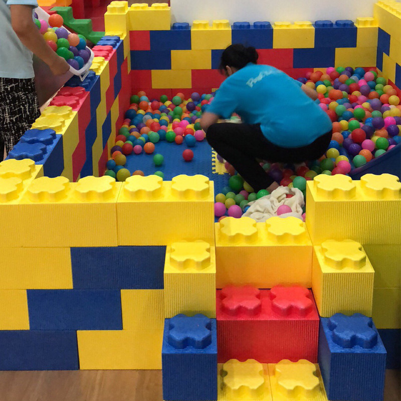 Large EPP building block park Foam oversized children's castle indoor assembled foam partition wall children's playground