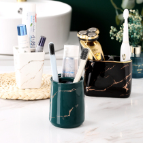 Toothbrush holder toothbrush holder free punching toothpaste shelf placed light luxury bathroom electric toothbrush storage toilet