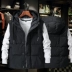 Vest nam phiên bản Hàn Quốc mùa thu đông mới cộng với phân bón XL mùa đông xuống áo vest cotton 200 kg vest nam áo khoác mùa đông nam hàn quốc Áo vest cotton
