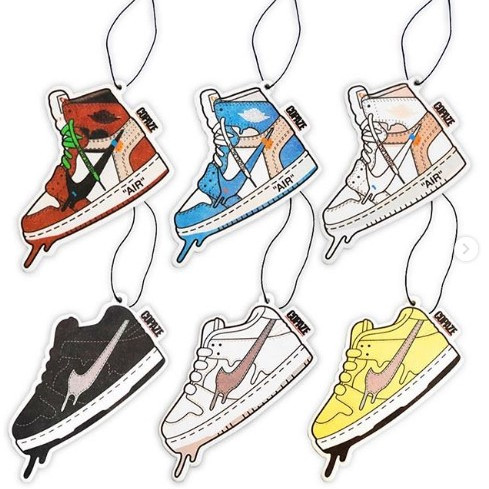 COPAZE Air Freshener sneaker shape aromatherapy air conditioning fragrance car incense tablets