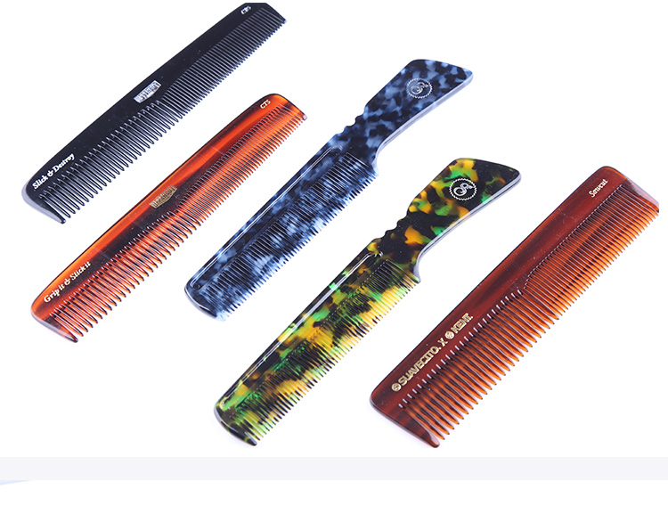 Boxer's joint version thickened men's hand combed retro oil head comb back head textured comb