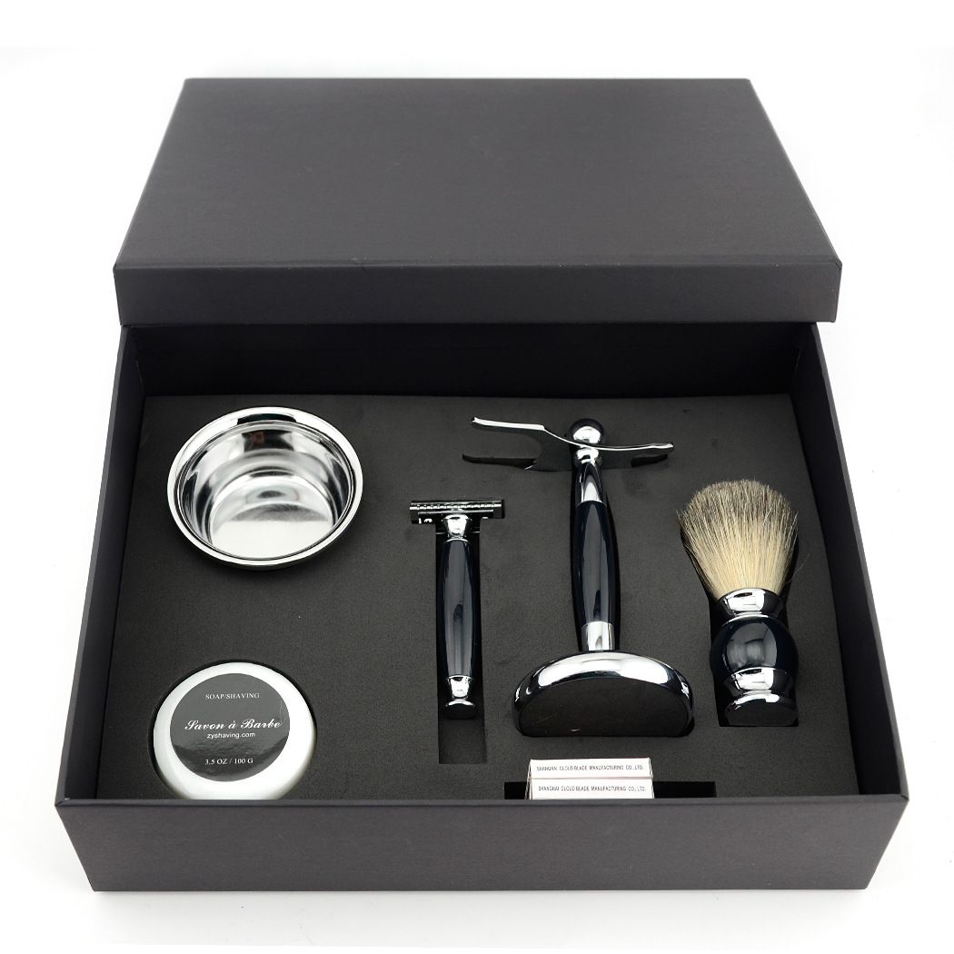 Men's manual shaving of hob two-storey beard brushed hooves shaved soap suit 6 pieces