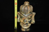 Hongshan Culture period black jade meteorite Sanxingdui seal leader ornaments high ancient jade old objects rural collection