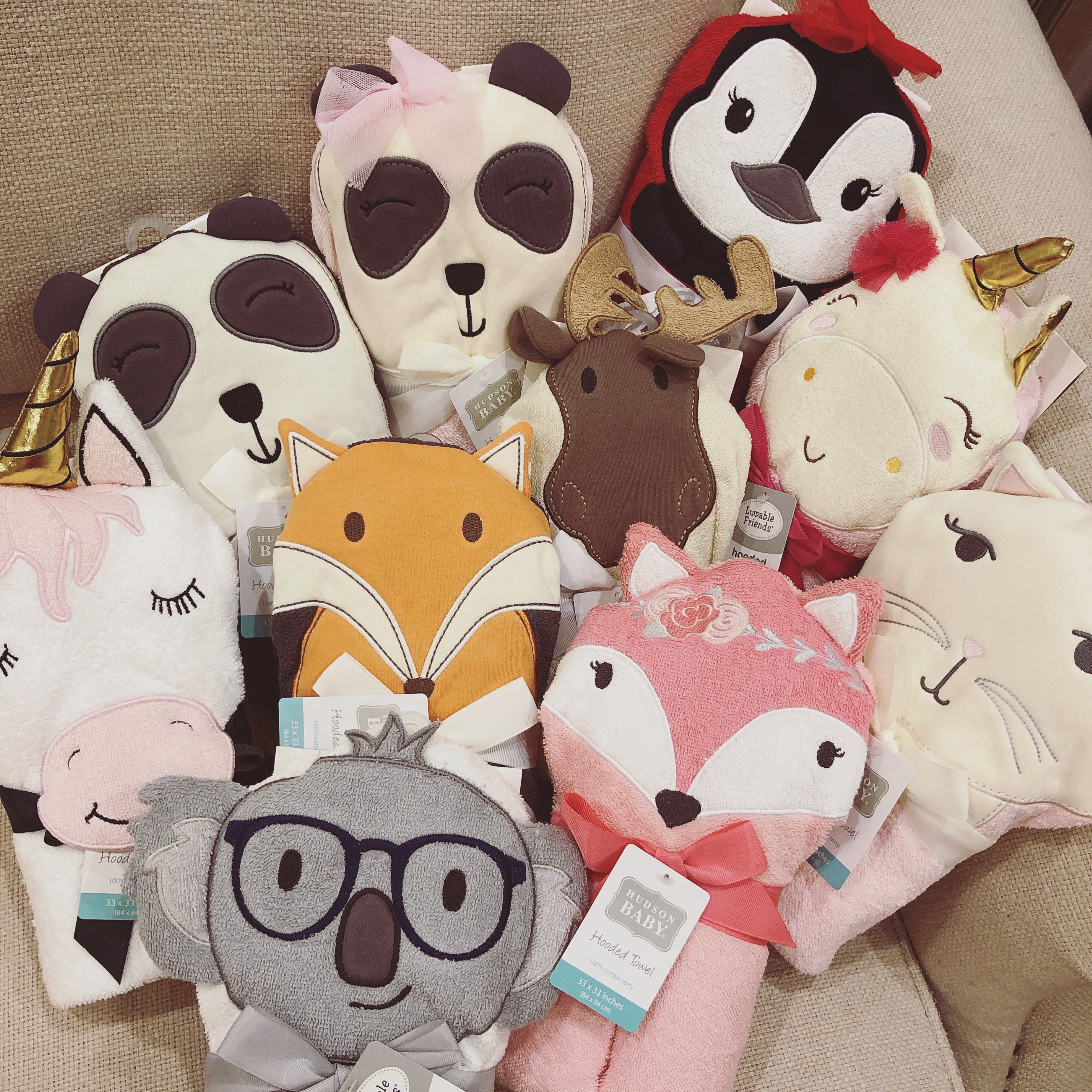 American Luvable Friends cartoon cute baby cotton bath towel hug quilt hooded full moon 100 days ceremony