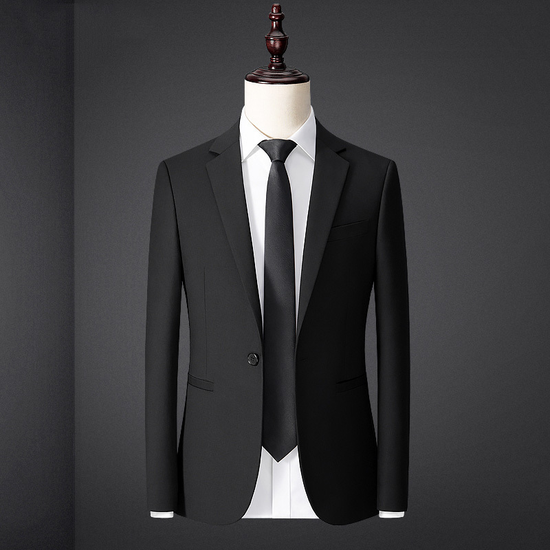 2026 Spring and Autumn Non-Iron Suit Set for Men, Business Formal Wear, Professional Jacket, Korean Style Slim Fit, Wedding Plus Size Small Suit