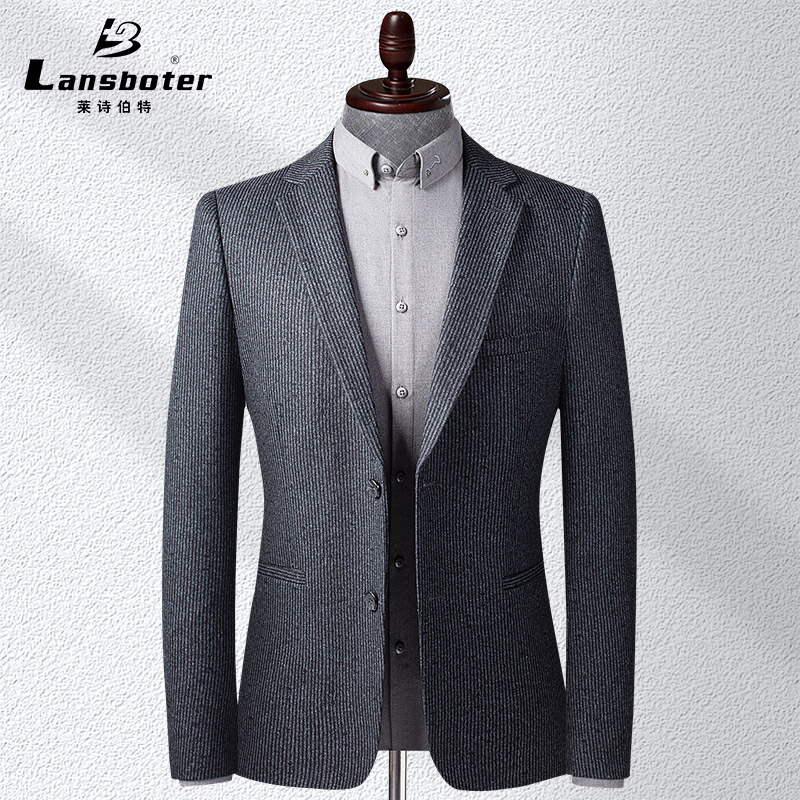 2023 New toothpick strength men's suit middle - Korean edition of suit to retire suit and casual single west