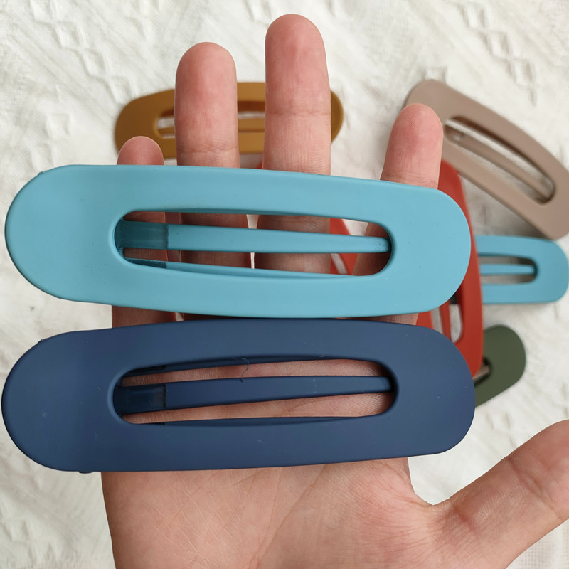 Hair Clip New Matte Duck Mouth Clip Face Wash Makeup No Trace Liu Hai Clip Side Clip Macaron Color Large Crushed Hair Clip