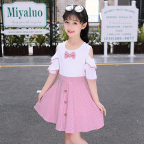 Girls Summer Dress Cotton Dress Skirt 2020 New Korean Girl Western Style Tong Princess Summer Clothes