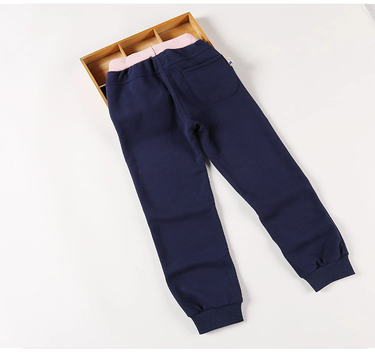 Quần bé gái 2018 thu đông và quần thể thao trẻ em cộng với quần cotton nhung dày cho bé gái Hàn Quốc quần âu quần legging cho bé gái