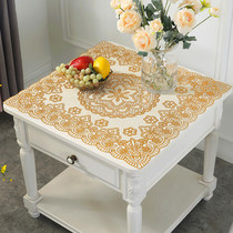 Ostyle bronzed PVC table cloth anti-oil and burn-free plastic tea table cloth bed head cabinet cover cloth square round
