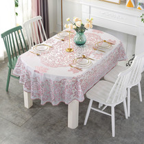 Nordic PVC oval plastic table cloth waterproof and anti-wash table cloth tea table cloth heat insulation cushion anti-burn table cushion