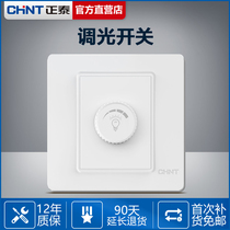 Chint dimmer switch regulator light adjustment brightness panel incandescent lamp stepless knob thyristor dimmer