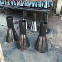 Production of GD87 electric standard steel conical drainage funnel chemical drainage upper and lower takeover funnel DN80 100