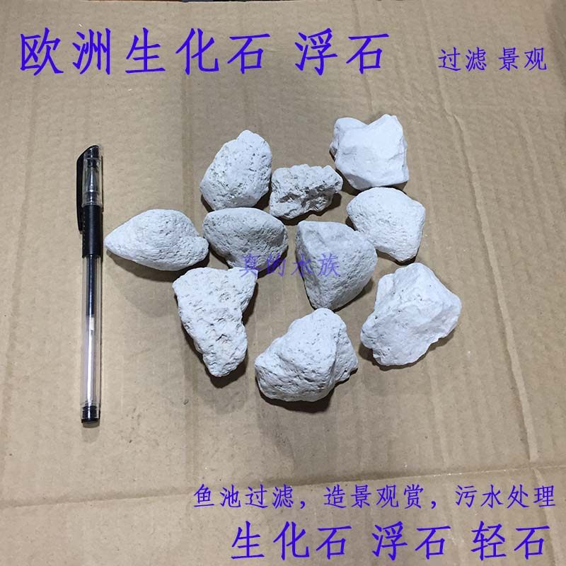European imported fish pool biofossil pebble light stone pool sewage treatment filter material for filter stone pool