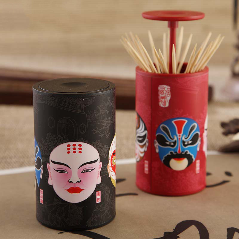 Anja Creative Automatic Toothpick Cylinder Press Pressure Toothpick Box Dining Room Hotel Home Upscale Fashion Hand Press Toothpick Holder