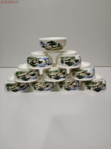 Nostalgic old objects from the 1970s and 1980s tea cups in stock old factory goods kung fu tea cups collections old porcelain Chaozhou kiln