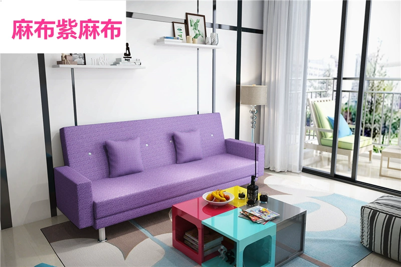 sofa vải hiện đại nhà đơn hộ gia đình sau ba đơn giản nhỏ quán cà phê thời trang phần nhỏ bốn người - Ghế sô pha