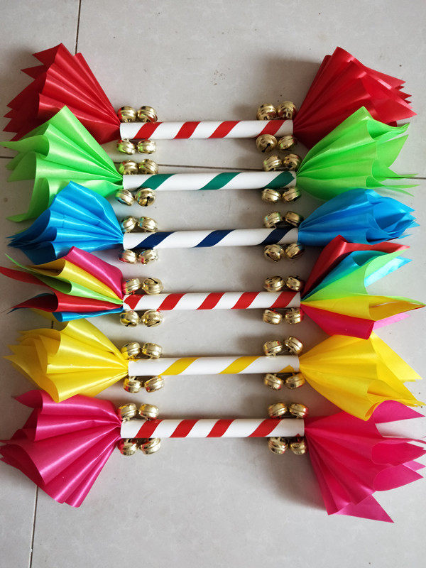 Kindergarten light equipment playing stick square dance props toy sports props children ring royal whip