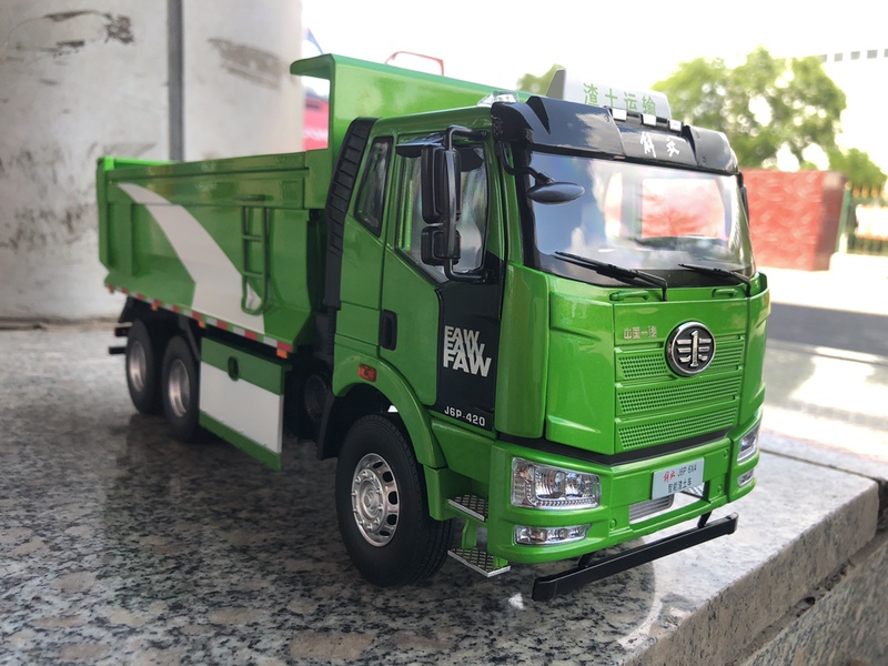 Original Faw 1:24 Jiefang New J6P 6*4 Intelligent Construction Vehicle Model Engineering Truck Model