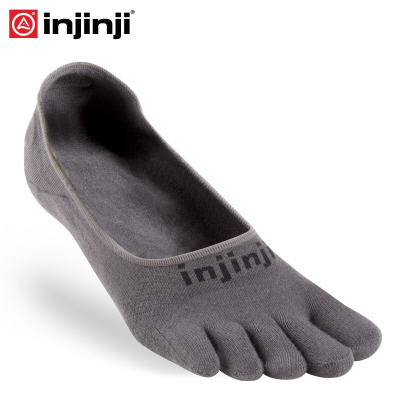 Injinji Five-Toe Socks, Thin Low-Cut Invisible Boat Socks, Breathable, Odor-Resistant, Quick-Drying, Casual Socks for Men and Women