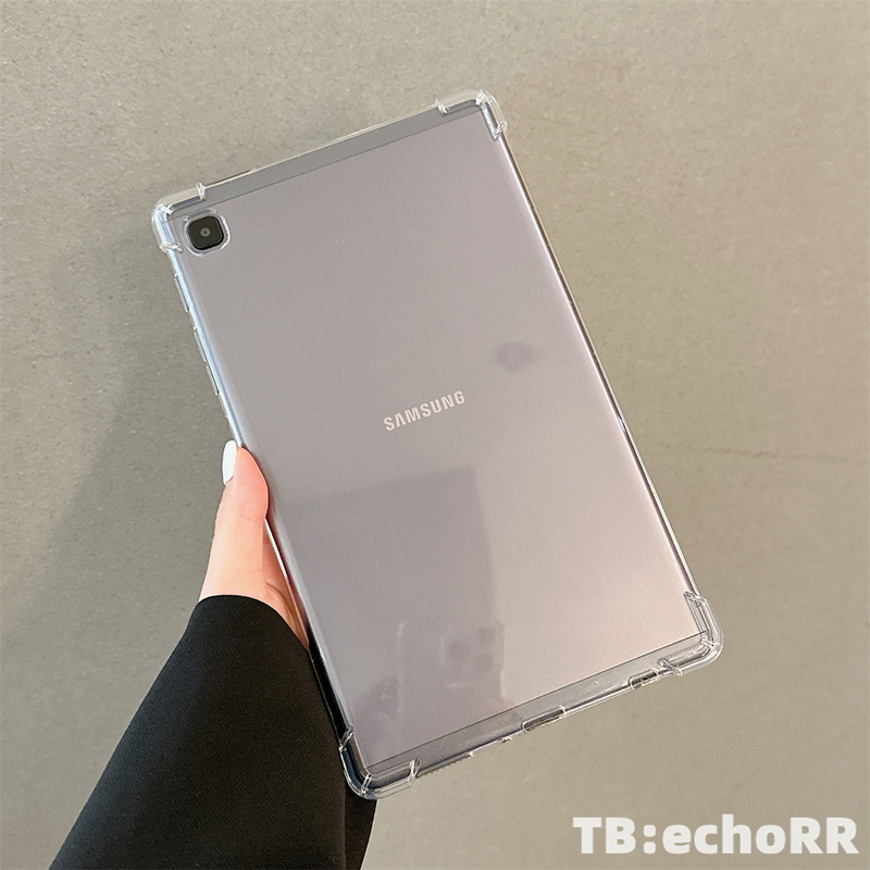 Suitable for Samsung Tab A7 Lite Tablet Protective Case A9+ A8 11inch Transparent Simple Four-Corner Anti-Drop Airbag Tab S9 S8 S7 Anti-Drop Full-Cover Protective Case