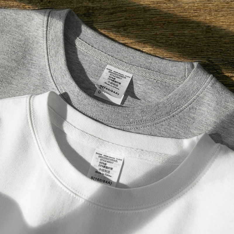 It's nice to just hitch a good look at 300g-heavy-pound pure-coloured long sleeves Clothing Loose to top up the spring men and women