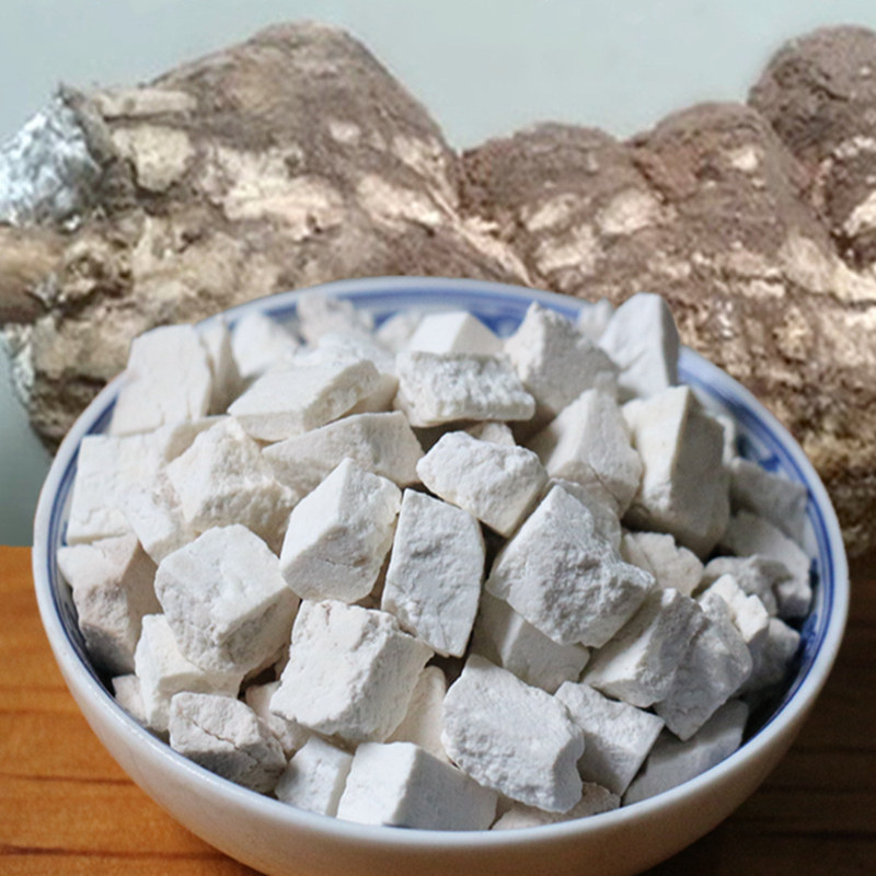 Yunnan native Chinese herbal medicine Chinese herbal medicine wild poria cocos powder edible white poria block farmhouse sunburn without sulphur 250g