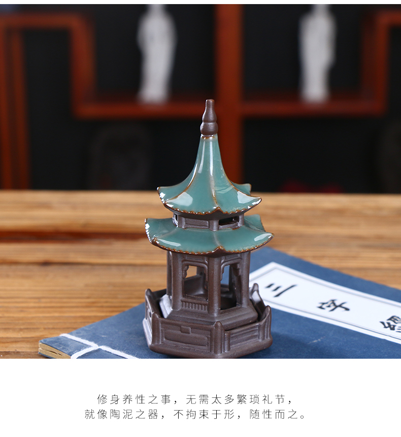 Mini Ge Kiln Tea Pet Hoa Máy tính để bàn Gốm sứ Trang trí nhỏ Zen Nhỏ Monk Micro Cảnh Hoa Lẩu trang trí sân vườn phụ kiện trang trí nội thất