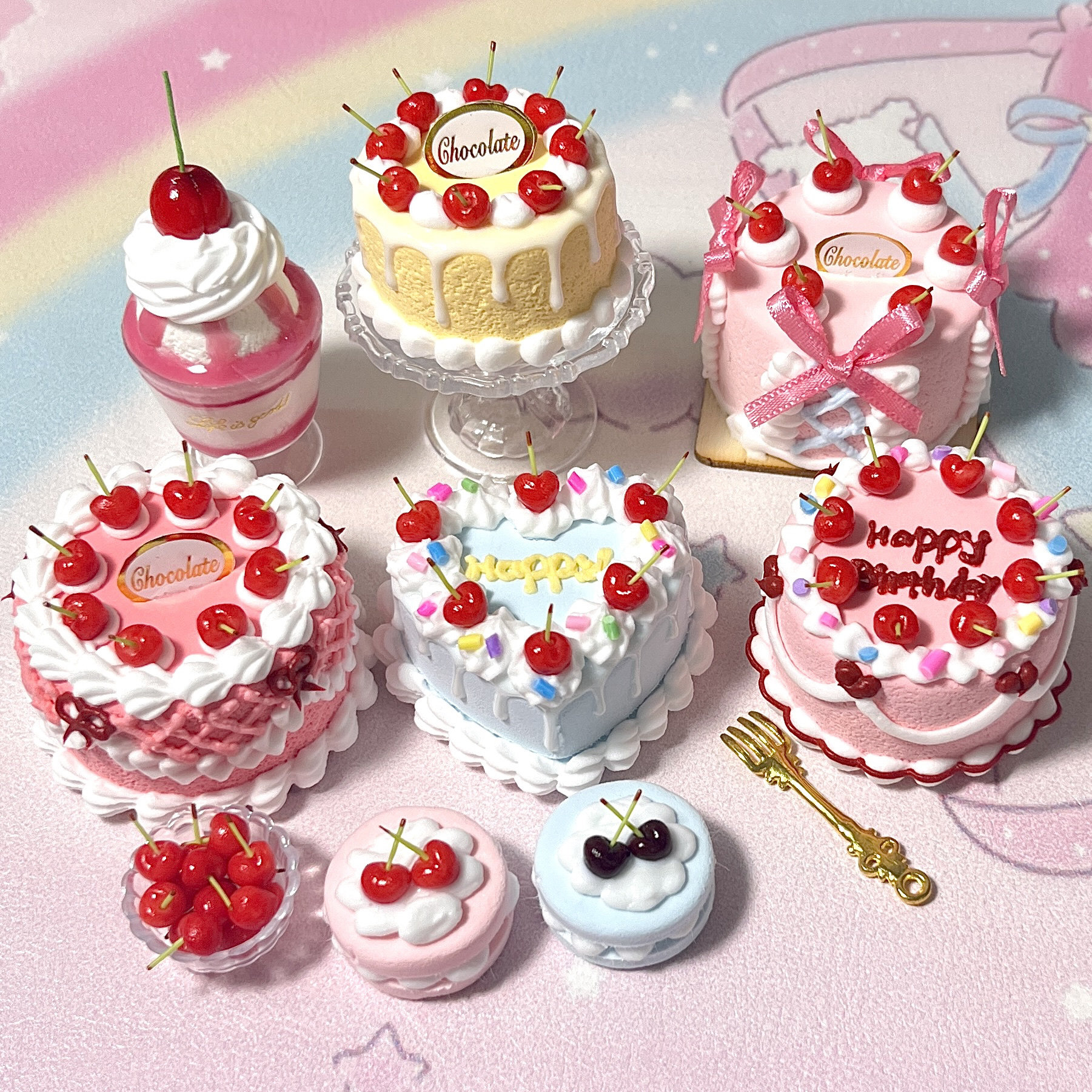 2025年爆款推荐｜BJD娃屋必备！超真实粘土食玩蛋糕微缩材料纸粘土成品避坑指南-BJD场景道具娃屋-淘宝好物网