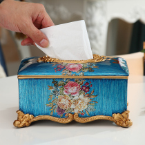 Tissue box ornaments living room smoking paper napkins creative resin Nordic style dining table light luxury tea table ins paper draw