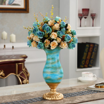 European creative fashion resin vase home living room desktop simulation fake flower arrangement flower arrangement table ornaments decoration