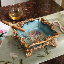 Ashtray creative European style personality office living room coffee table diamond vintage decorative crafts home furnishings