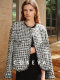 Cokeya/Limited Edition! Ubertino~Cha Royal Tweed Long Sleeve Round Neck Chanel-Style Jacket for Women Early Spring