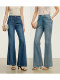 Light and thin fishtail~high-waisted thin thin drapey jeans women's spring bell-bottom pants