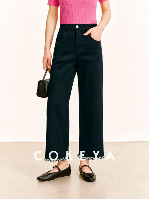 Cokeya/Toe Ballet~ Chanel-Style Quilted Buckle French Genuine Leather Mary Jane Flat Shoes for Women, Early Spring