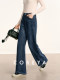 Cokeya/Naturally Straight-Leg Pants~Fleece-Lined, Thickened, High-Waisted, Slimming, Loose Straight-Leg Wide-Leg Jeans for Women in Winter