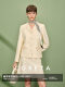 Cokeya/V*T Golden Bow Series~ Wool and Silk Waist-Cinching Blazer Women's Spring Umbrella Skirt Set