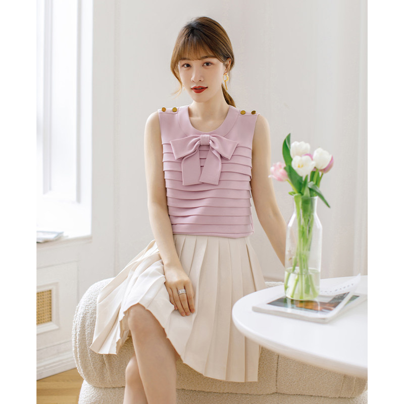 En light extravagant custom-made sweet brother-in-law ~ Heavy work full manual Tucker line 1 5 times dosage butterfly knot acetate vest