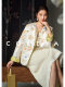 Cokeya/Oriental Beauty~6A Grade Silk Guanle Crepe Tracing Print Two-Way New Chinese Style National Style Jacket Vest