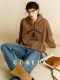 Cokeya/Lazy Weekend~12-Gauge 100% Wool Letter Embroidery Loose Hooded Knit Sweatshirt for Women, Spring